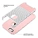 ULAK Slim Fit Case for iPhone 6S, iPhone 6 4.7 Inch, Hybrid Dual Layer Scratch Resistant Hard Back Cover Shock Absorbent TPU Bumper Case for Apple iPhone 6/6s 4.7 inch(Rose Gold/Black Stripe)