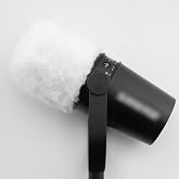 LEFXMOPHY White Deadcat for SHURE MV7 MV7X Microphone Windscreen Furry Wind Muff