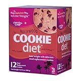 Hollywood Cookie Diet Meal Replacement Cookies, Chocolate Chip- 12 ct