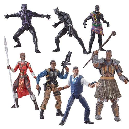 Black Panther Marvel Legends Wave 2 Set of 6 Figures M Baku BAF in Kuwait Whizz Action Figures