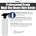 Chemical Resistant Heavy Duty Spray Bottle - Custom Fit Sprayer with Adjustable Nozzle - 16 oz Value Pack of 4 Bottles