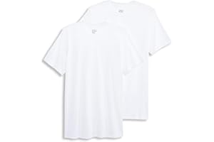 Jockey Men's Undershirt Made in America 100% Cotton Crew Neck Undershirt - 2 Pack