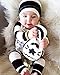 Baby Boys Girls 3PCS Outfit Long Sleeve T-shirt and Pants Outfit with a Hat