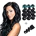 Brazilian Body Wave Virgin Hair 3 Bundles 100% Unprocessed Human Hair Body Wave Bundles Natural Color