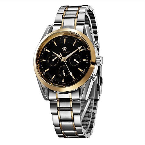 Mechanical Black Mens Day Date Time Steel Band Automatic Wrist Watch Mechanical Black Mens Day Date Time Steel Band Automatic Wrist Watch