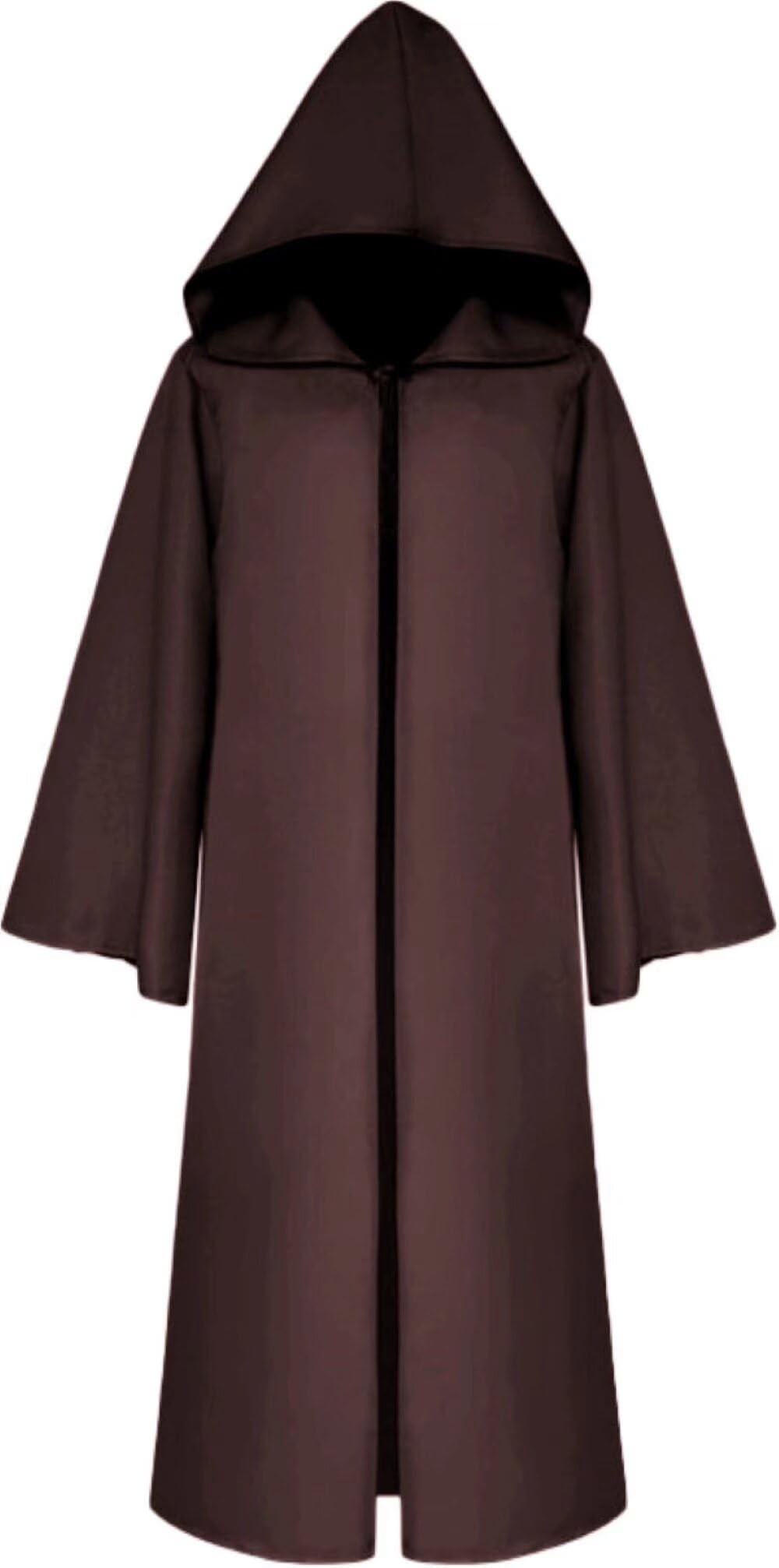 Ezmine Halloween Hooded Cloak Jedi Robe Christmas Cosplay Party Knight Hoodie Costume Uniform Fancy Dress Unisex