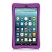 Fintie Silicone Case for All-New Amazon Fire 7 Tablet (7th Generation, 2017 Release) - [Honey Comb Upgraded Version] [Kids Friendly] Light Weight [Anti Slip] Shock Proof Protective Cover, Purple
