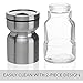Salt and Pepper Shakers Set with Adjustable Pour Holes by CHEFVANTAGE - Red