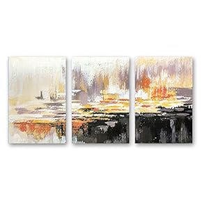 3 Panel Abstract Pictures Home Wall for Bedroom...
