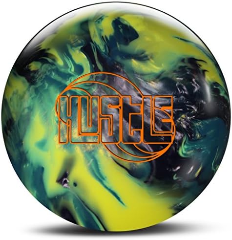 Roto Grip Hustle Bowling Ball, Silver/Aqua/Yellow, 13 lb