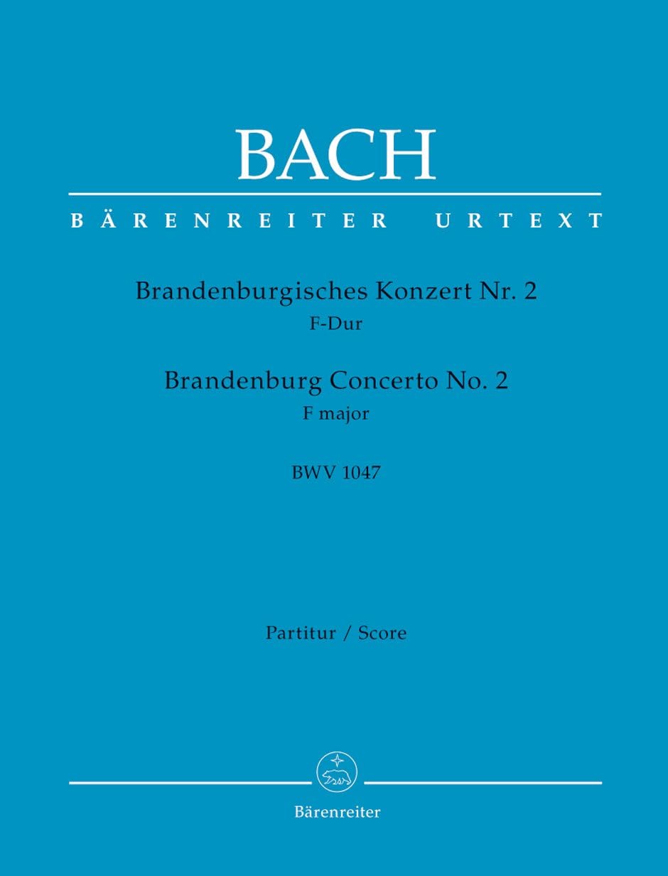 BRANDENBURGISH CONCERT D DUR NR.2 BWV1047 : FUER ORCHESTER, PARTITUR, Blue
