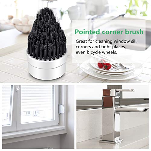 image for MECO 4pcs Replacement Brush Heads for Electric Spin Scrubber, Power Sp