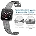 NANW Bands Compatible with Fitbit Versa/Versa 2, Versa Lite Edition Bands Small Large, Woven Fabric Accessories Strap Wristband Replacement Women Men Compatible with Fitbit Versa 2 Smartwatch
