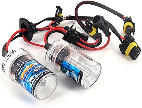 DELAM H11 (H8 H9) 6000K HID Xenon Replacement Bulbs Car Universal Headlight - Ultra White - Pack of 2