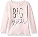 Mud Pie Baby Girls' Toddler Big Sister Long Sleeve Cotton Tunic Top, Pink, MED/ 2T-3T