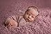 VEGAN (Animal Friendly) Peaceful Pink Faux Flokati Fur, Newborn Photo Props, Hypoallergenic & Washable Baby Props, Basket Stuffer Fur Photography Props - CUSTOM PHOTO PROPS