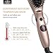 Anjou Hair Straightener Brush with Anion Hair Care, Metal Ceramics Heater Technology (Rose Gold, Adjustable Temperature Setting, Max 446℉ for All Hair Types, Auto Lock/Shutoff)