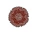Heritage Lace Leaf 36-Inch Round Table Topper, Dark Paprika