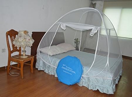 ASP Healthcare Polyester Blend Double Bed Mosquito Net, King (White)