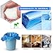 Trash Bags Adroitbear 5 Gallon Kitchen Trash Bags Strong Material Small Size 17.7 x 23.6 Inch for Office Home Waste Bin 150 Counts (Blue)