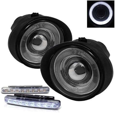 FX35 FX45 Murano Altima Projector Smoke Halo Fog Lights + LED Bumper