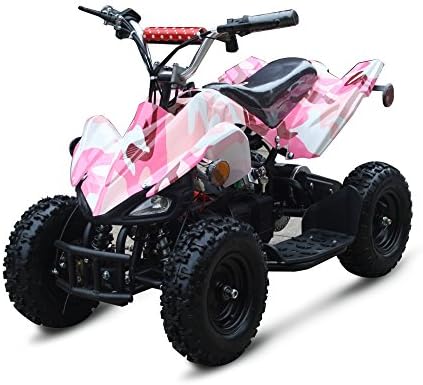 GIO Sports Mantaray, Kids Electric ATV, Pink Camo, 18 MPH, 500W