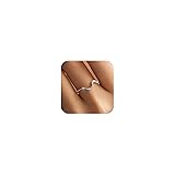 925 Sterling Silver Wave Rings for Women Girls CZ