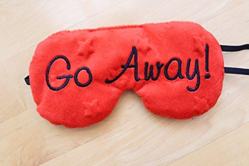 GO AWAY Eye Mask, Slumber Party favor,Bachelorette party favor,sleeping mask, Travel accessory, sleep mask,bridesmaid gift,airplane mask, light blocking eye mask, handmade,