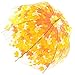 Kung Fu Smith Clear Bubble Umbrella for Kids Boy and Girls, Orange Leaves & Auto Open