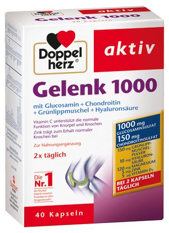 Doppelherz aktiv Gelenk 1000, 2er Pack (2 x 40 Kapseln)