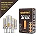 Weanas 4X G4 Base 48 LED Light Bulb Lamp 3 Watt AC DC 12V/10-20V Warm White Undimmable Equivalent to 20W T3 Halogen Track Bulb Replacement 360° Beam Angle
