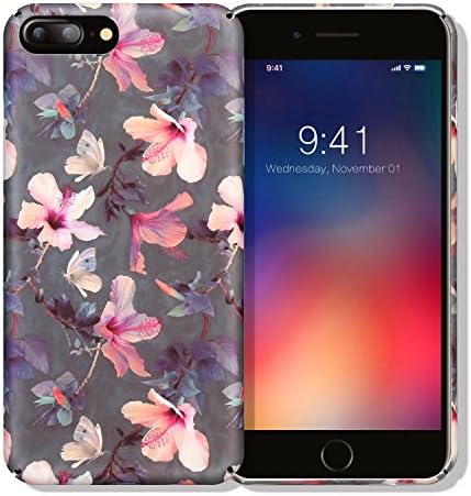 Iphone 8 Plus Case，Iphone 7 Plus Case，YIIKII [Nature Series] Slim Fit &amp; Shockproof Hard Back Case for Iphone 8 Plus/7 Plus , Support Wireless Charge (Nature Serie-F)