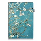 Fintie Surface Pro 6 Case - Premium Vegan Leather Folio Stand Cover with Stylus Holder, Compatible with Microsoft Surface Pro 5 / Pro 4 / Pro 3 / Pro LTE and Type Cover Keyboard (Blossom)