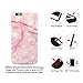 GOLINK iPhone 6/6S Girl Case IMD Printing Slim-Fit Ultra-Thin Anti-Scratch Shockproof Dust Proof Anti-Finger Print TPU Case for iPhone 6/6S (4.7 inch) - Pink Marble