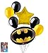 7 pc Super Hero Emblem Balloon Bouquet Party Decoration Happy Birthday