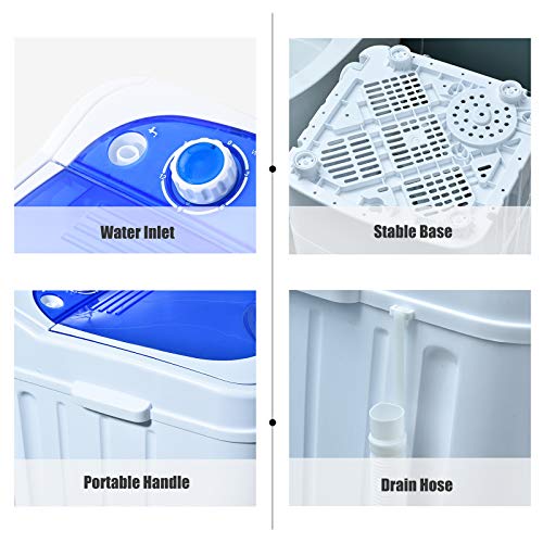 Auertech Portable Washing Machine, Mini Compact Washer 9LBS Washing