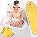 AZBABY Hooded Bath Towel Wrap for Toddlers and Kids, Best for Bath, Pool, and Beach, Yellow Duck