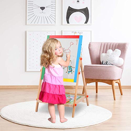 6 Costzon+Adjustable+Chalkboard+Magnetic+Standing