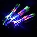Chapter Seven 12 Amazing Arrow Rocket Copters. 2 Led Lights Helicopter Flying Toy - Elastic Powered Sling Shot Heli. Slingshot Arrows to Flare Copter