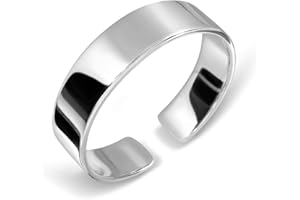 W | S WITHLOVE SILVER WithLoveSilver 925 Sterling Silver 5mm Plain Band Toe Ring