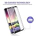 Woitech Samsung Galaxy S8 PLUS Screen Protector, Full Coverage Tempered Glass Screen Cover -black