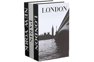 3 pcs Fashion Decorative Books Set for Home Decor,Modern Faux Books,Perfect for Coffee Tables,Bookshelves,Room Accents,Displa