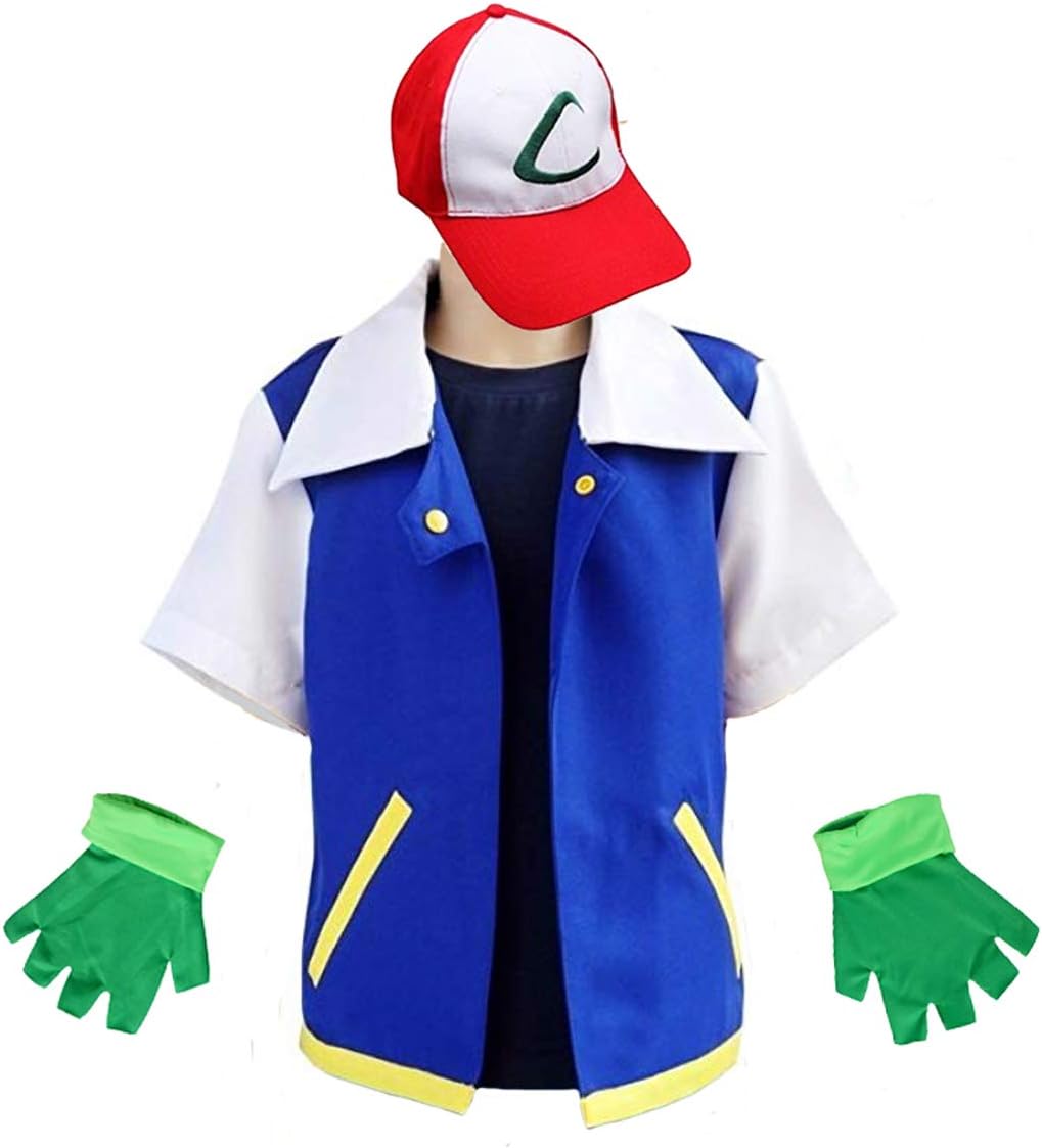 MUFENG Cosplay Costume for Adult Kids,Halloween Hoodie,Jacket Gloves Hat Sets for Trainer