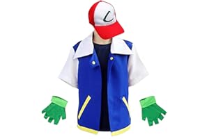 MGDRU Cosplay Costume for Adult Kids,Halloween Hoodie,Jacket Gloves Hat Sets for Trainer