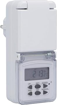 Unitec 48436 Wochenzeitschaltuhr Mini Mit Digitaler Anzeige Fur Den Aussÿenbereich Inkl Kinderschutz Weissÿ Amazon De Baumarkt