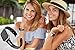 bayite Leather Bands Compatible with Fitbit Versa/Versa 2, Slim Wristband with Ventilated Hole Replacement Accessories Strap Versa Women Men, Black