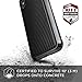X-Doria iPhone X Case, Defense Lux - Military Grade Drop Tested, Anodized Aluminum, TPU, and Polycarbonate Case for Apple iPhone X, [Black Carbon Fiber]