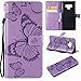 Note 9 Case,Note 9 Wallet Case,Galaxy Note 9 Case with Card Holder,Folio Flip PU Leather Butterfly Case Cover with Credit Card Slots Kickstand Phone Protective Case for Samsung Galaxy Note 9,Purple