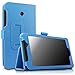 Infiland Folio Leather Case Fit Stand Cover For ASUS MeMO Pad 7 ME170CX 7-Inch Tablet / ASUS MeMO Pad 7 ME70CX 7-Inch / ASUS MeMO Pad 7 ME170C 7-Inch / ASUS Fonepad 7 FE170CG Tablet, Sky Blue