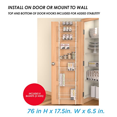 Panacea Grayline BackofTheDoor Organizer, White Pricepulse